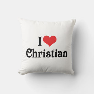 I Love Christian Cushion