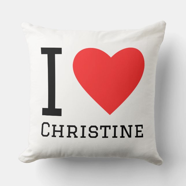 I love christine cushion (Front)