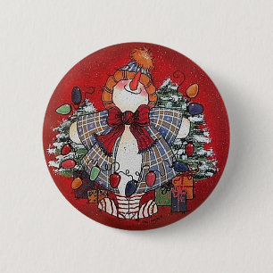 I Love Christmas Button Pin