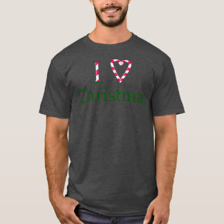 I Love Christmas Candy Cane Heart960 T-Shirt