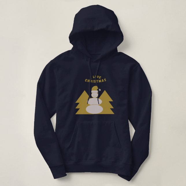 I Love Christmas Hoodie (Design Front)