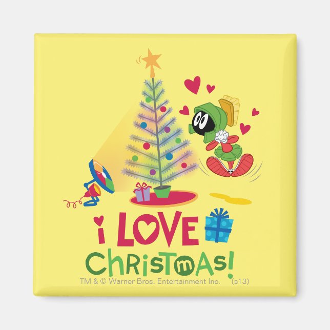 I Love Christmas - MARVIN THE MARTIAN™ Magnet (Front)