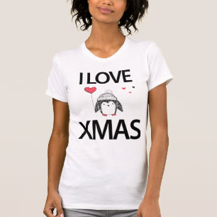 I Love Christmas Shirt With Red Heart