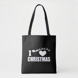 I love Christmas      Tote Bag