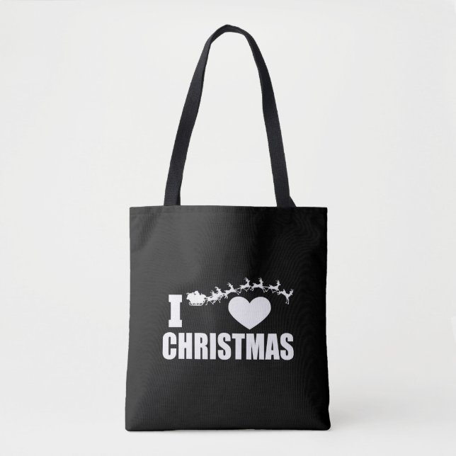 I love Christmas      Tote Bag (Front)