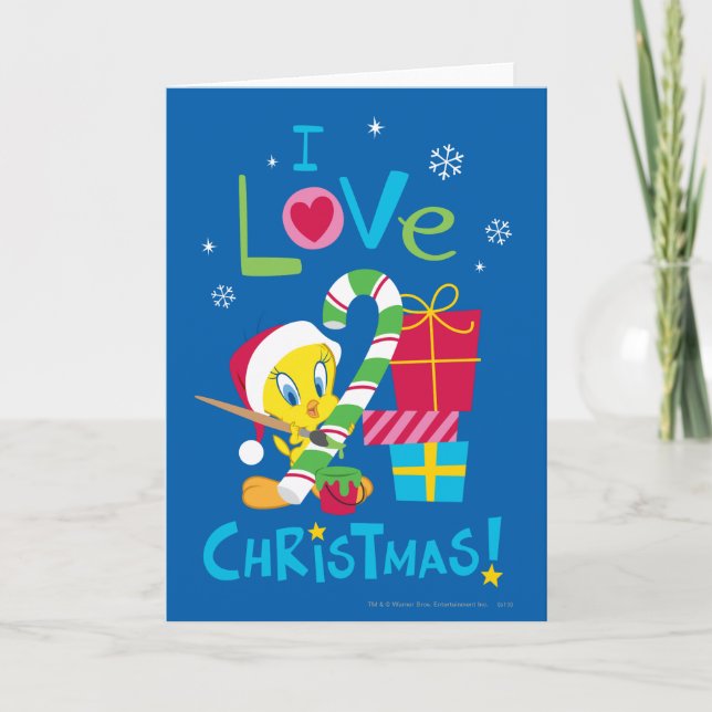 I Love Christmas - TWEETY™ Holiday Card (Front)