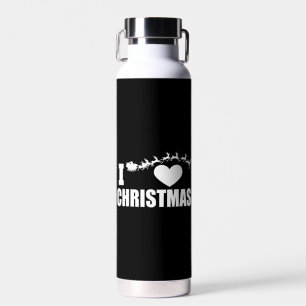 I love Christmas Water Bottle