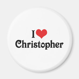 I Love Christopher Magnet