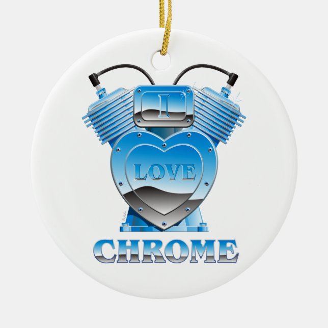 I Love Chrome - Ornament (Front)