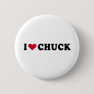 I LOVE CHUCK 6 CM ROUND BADGE