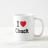 I love Chuck heart custom personalised