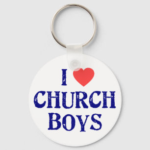 I love church boys key ring