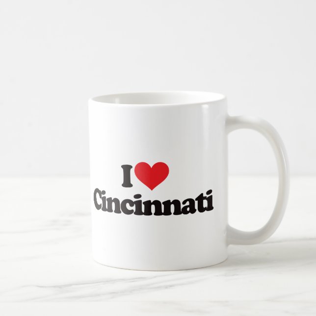 I Love Cincinnati Coffee Mug (Right)