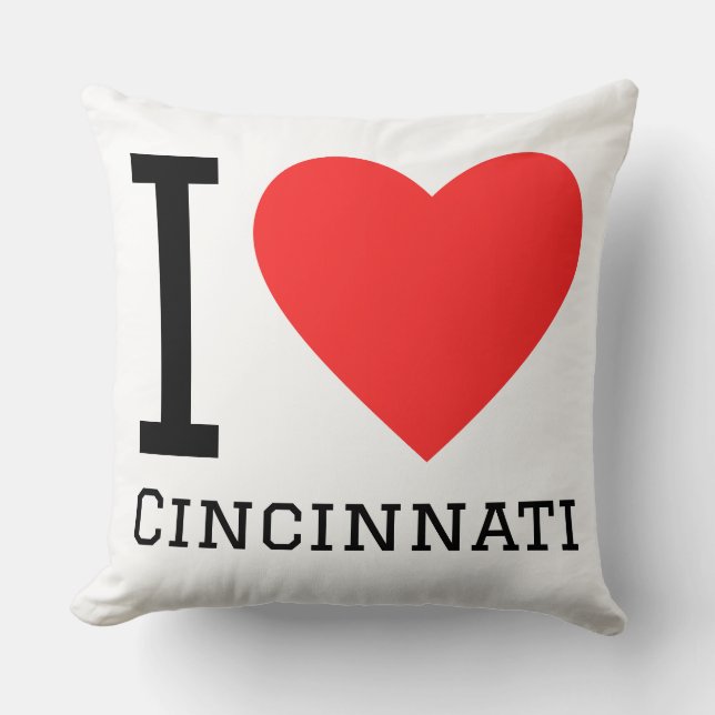 I love Cincinnati  Cushion (Front)
