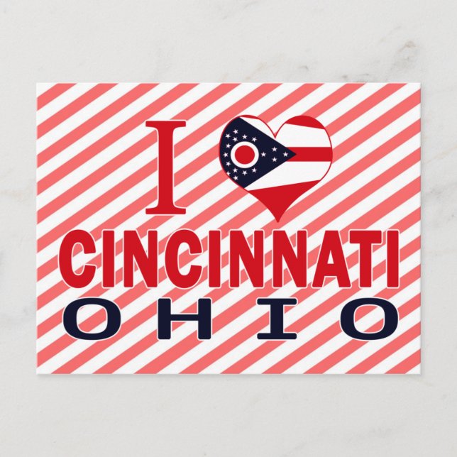 I love Cincinnati, Ohio Postcard (Front)