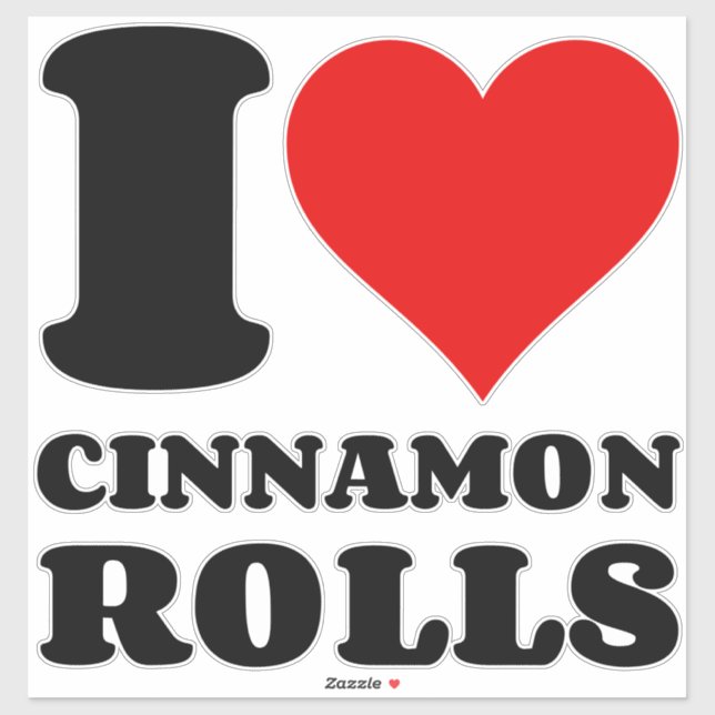 I LOVE CINNAMON ROLLS (Sheet)