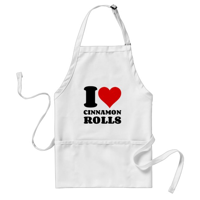 I LOVE CINNAMON ROLLS STANDARD APRON (Front)