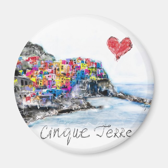 I love cinque terre magnet (Front)