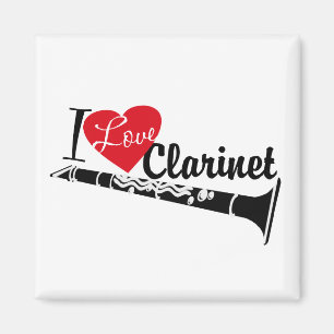 I Love Clarinet Magnet
