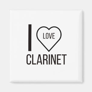 I LOVE CLARINET MAGNET