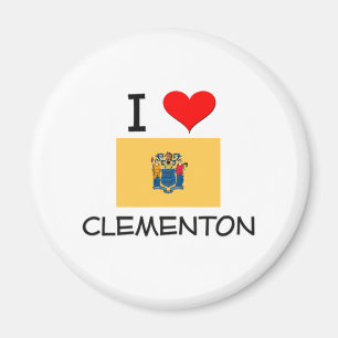I Love Clementon New Jersey Magnet