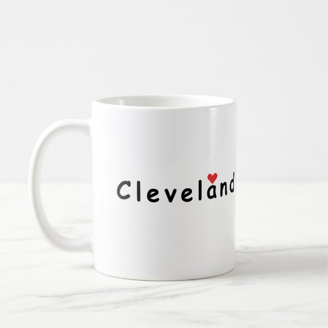 I love Cleveland  Coffee Mug (Left)