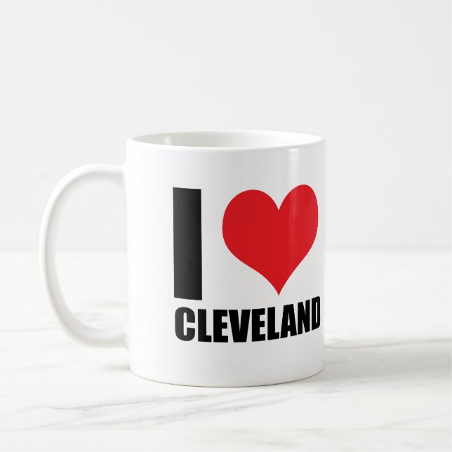 I love Cleveland  Coffee Mug (Left)