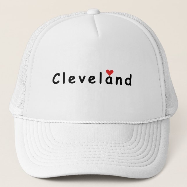 I love Cleveland  Trucker Hat (Front)