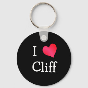 I Love Cliff Key Ring