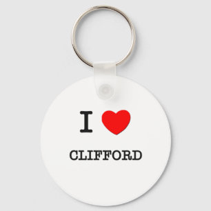 I Love Clifford Key Ring