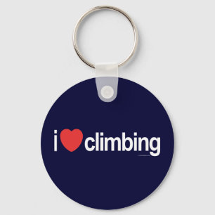 I Love Climbing Key Ring