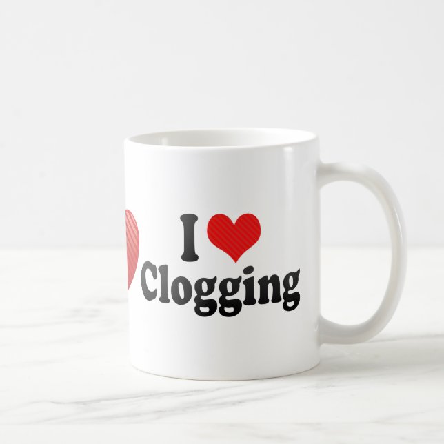 I Love Clogging Coffee Mug (Right)