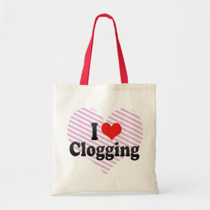 I Love Clogging Tote Bag