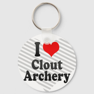 I love Clout Archery Key Ring
