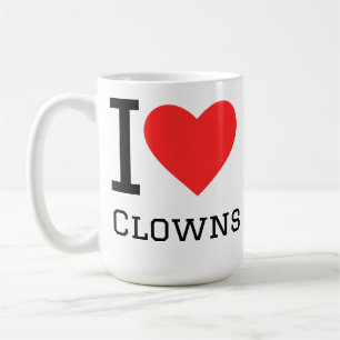 I love clowns coffee mug