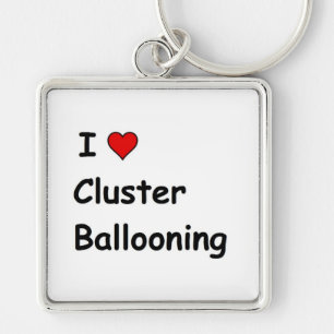 I Love Cluster Ballooning Key Ring