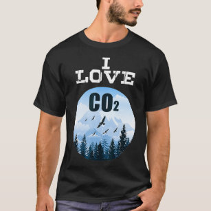 I Love CO2 AntiClimate Change Diesel Driver Demo T-Shirt