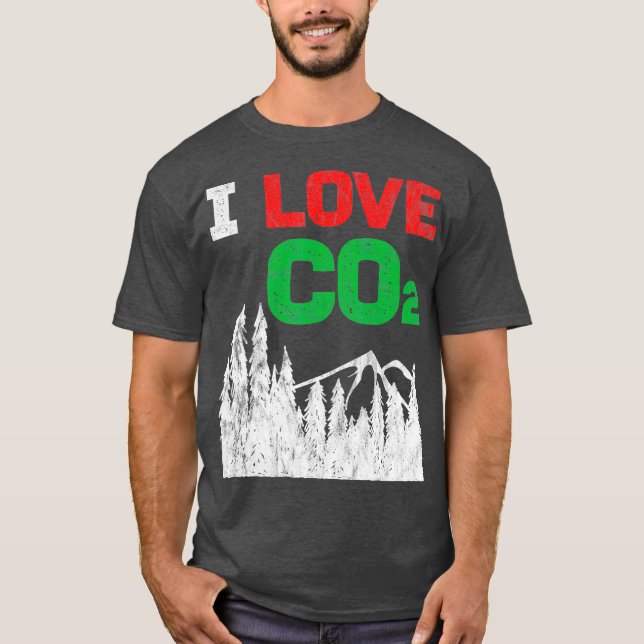I Love CO2 Diesel climate change  funny gift T-Shirt (Front)
