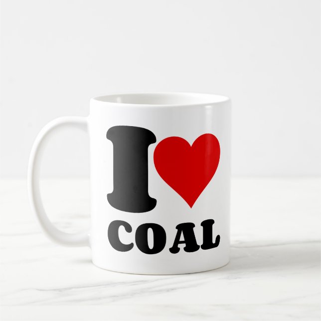 I LOVE COAL COFFEE MUG (Left)