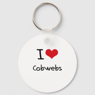 I love Cobwebs Key Ring
