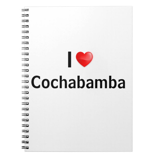I love Cochabamba Notebook (Front)