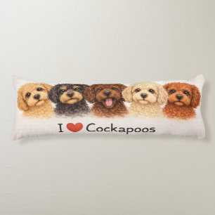 I Love Cockapoos Pillow   Cute Dog Lover Cushion