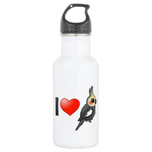 I Love Cockatiels 532 Ml Water Bottle