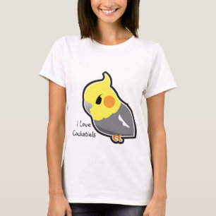 I Love Cockatiels (customisable) T-Shirt
