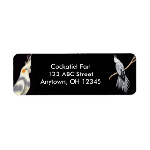 I Love Cockatiels Label Return Address Label