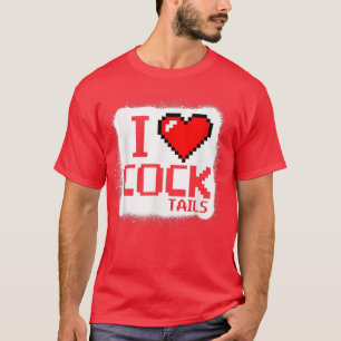 I Love Cocktails Funny Drinking Pun Design For Men T-Shirt