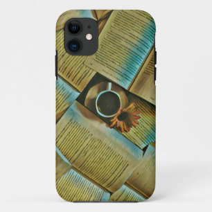 I love coffee and books iPhone 11 case