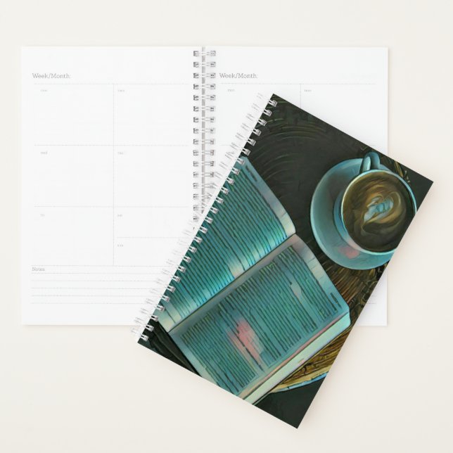 I love coffee and books planner (Display)