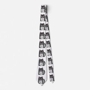 I love coffee and cats - Choose background colour Tie