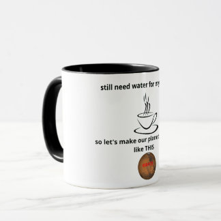 I love coffee and the earth mug